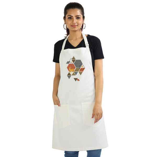 Doe A Deer | Cotton Artist Apron white