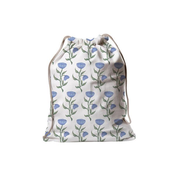 AOP Drawstring Bag Pattern 02 Blue