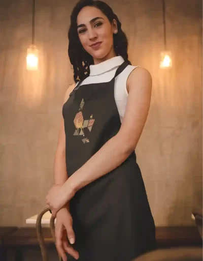 Canvas Apron Doe A Deer Black