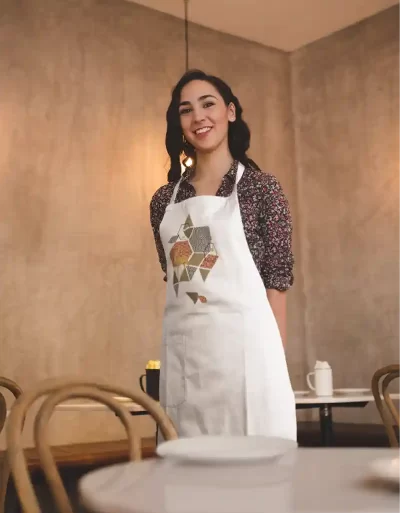 Canvas Apron Doe A Deer White