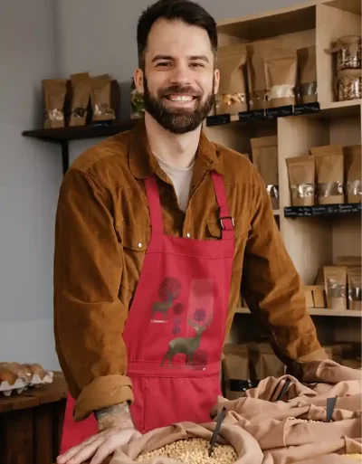 Canvas Apron For A Buck Or Two Red