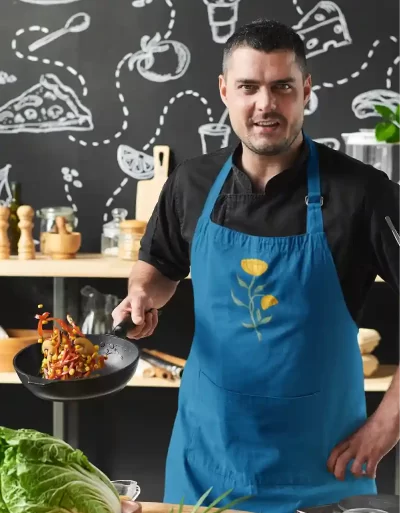 Canvas Apron Genda Navy Blue