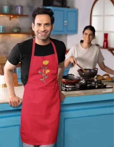 Canvas Apron Genda Red