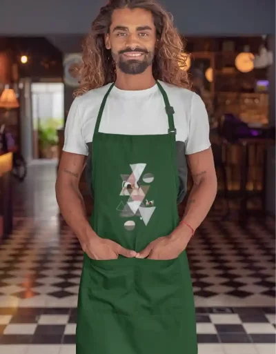 Canvas Apron Kala Ghoda Bottle Green
