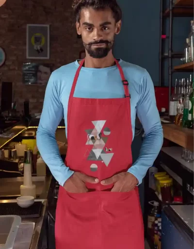 Canvas Apron Kala Ghoda Red