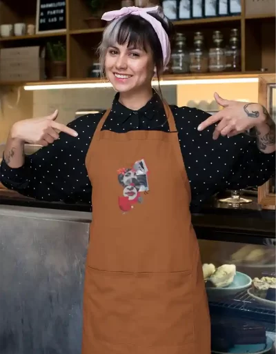 Canvas Apron Ruby Khaki