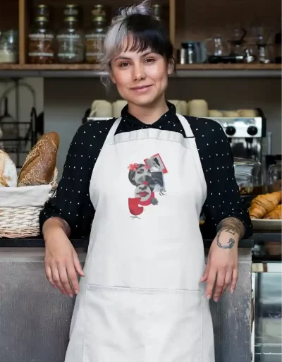 Canvas Apron Ruby White