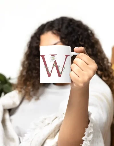 Coffee Mug Alphabet W Cvr