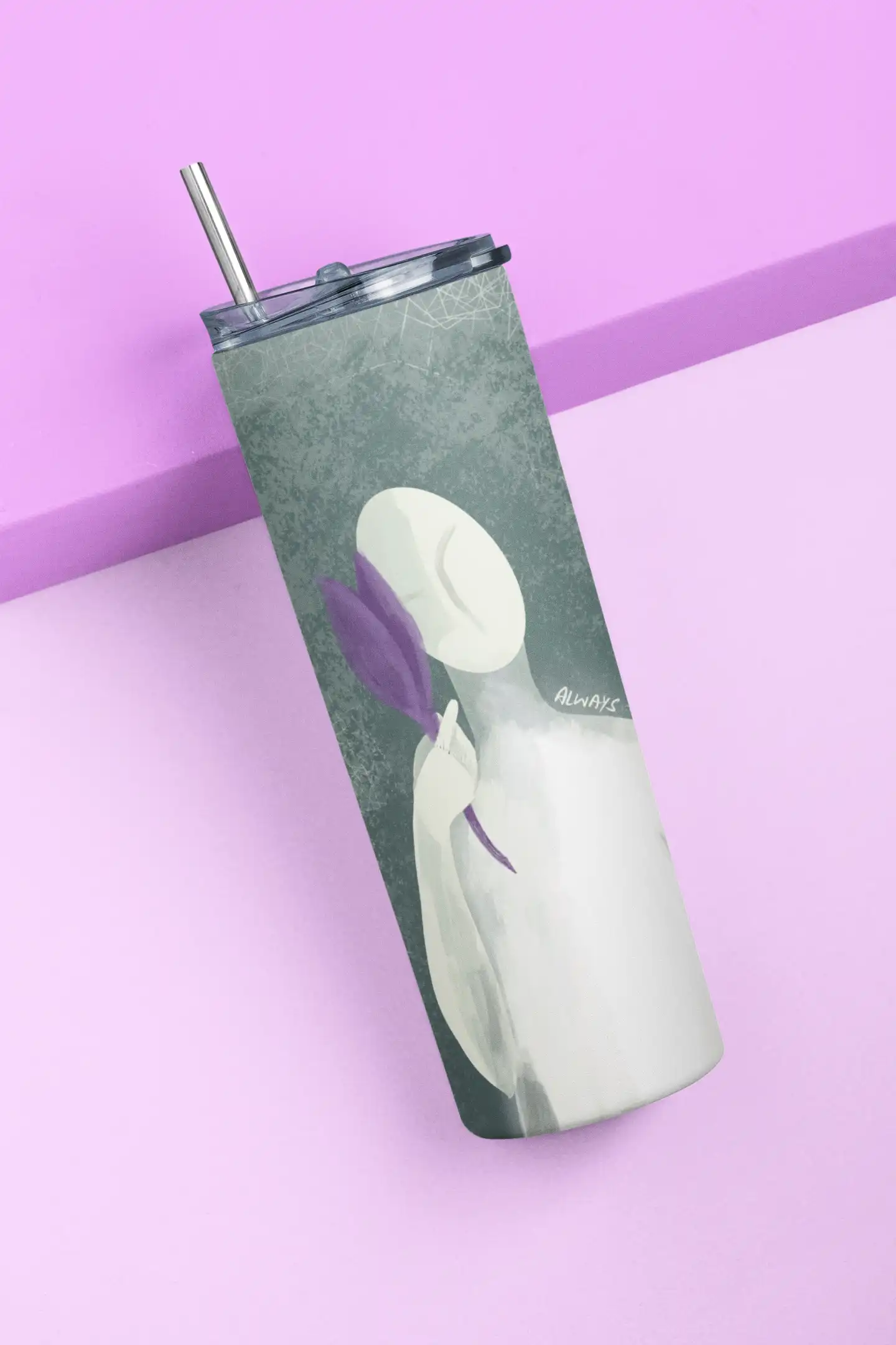 Skinny Tumbler | Stop To Smell The Flowers 1 Skinny Tumbler | Stop To Smell The Flowers