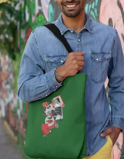 Totebag Ruby Bottle Green CVR